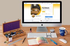 Furniture Facebook Cover Template, Canva Template Product Image 3
