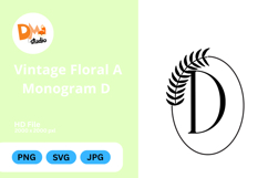 Vintage Floral Monogram Product Image 1