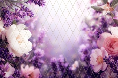 Purple Hydrangea Background, Roses Background Designs Product Image 4