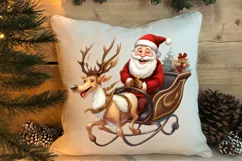 Christmas Sleigh Sublimation Clipart, Christmas PNG Product Image 4