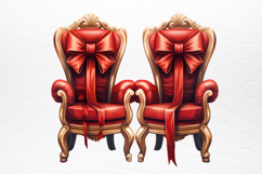 Vintage Christmas Cinema Clipart PNG Product Image 4