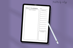 Minimal Daily Planner Template | Aesthetic Daily Planner Product Image 4