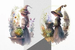Halloween clipart, Witch clipart, Autumn clipart Product Image 3