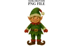 Oil painted elf png design for T-shirts Product Image 1