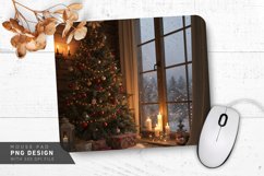 Cozy Christmas Scene Mouse Pad PNG Design Product Image 1