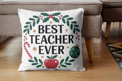 Teacher Christmas Ornament PNG Bundle - 9 PNG Product Image 4