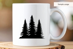 Forest Trees Silhouette SVG Product Image 4