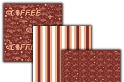 coffee digital papers, Coffee pattern, Coffee printables. Product Image 3