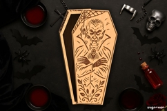Halloween Coffin Candy Box Bundle | Gift Box | Laser Cut Product Image 2