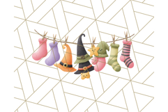 Halloween Witch House Clipart PNG with Potions and Brooms Product Image 4