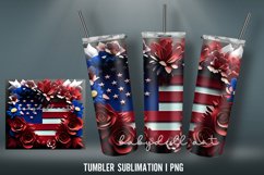 Patrotic 20 oz Tumbler Wrap | Tumbler Wrap Sublimation Desig Product Image 4