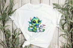 Baby Dragon Sublimation Clipart Product Image 2