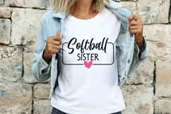 Softball sister svg, softball shirt svg, softball svg Product Image 3