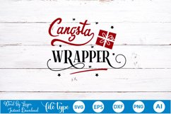 Gangsta Wrapper SVG Design | Christmas SVG Design Product Image 4