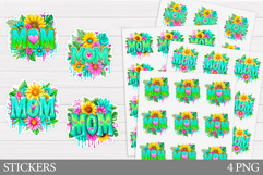 Mother's Day Sticker. Flowers Sticker Printable Product Image 1