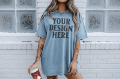 Bay Christmas Comfort Colors 1717 TShirt Mockup,cc1717 mock Product Image 1