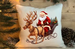 Christmas Sleigh Sublimation Clipart, Christmas PNG Product Image 4