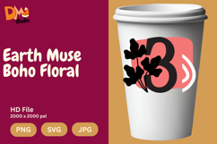 Earth Muse Boho Floral Monogram Product Image 1