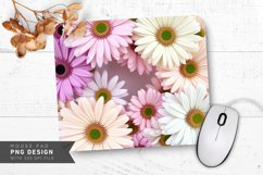 Daisy Heart Wreath Mouse Pad PNG Design Product Image 1