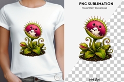 Cute halloween venus flytrap png design for T-shirts Product Image 4