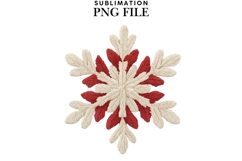 Christmas snowflake png design for T-shirts Product Image 1