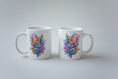 3d Flower Sublimation Mug, 3d mug wrap, 30 PNG Designs Product Image 4