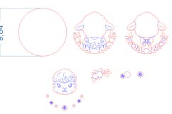 Sheep SVG laser cut file for Glowforge Product Image 4