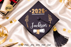 Graduation hat design| Graduation cap 2026 SVG print Product Image 1