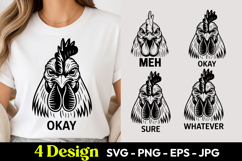 Chicken Okay Meh Whatever SVG PNG Product Image 1