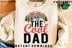 The Cool Dad Png The Cool Dad svg The Cool Dad Shirt Product Image 4