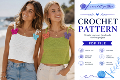 Butterfly Crochet Tank Top Pattern PDF Product Image 3
