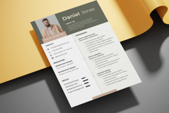 36. Green Brown Resume - Canva Template Product Image 4