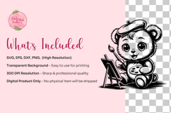Kawaii Teddy Bear SVG Bundle Product Image 3