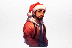 Christmas Chibi Men Clipart PNG Product Image 4