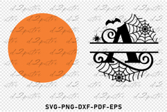 Halloween Monogram Split Letters, Halloween Fonts SVG Files Product Image 4