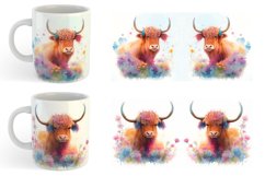 Highland Cow | Mug sublimation design Product Image 6