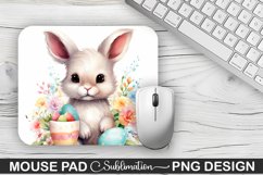 Easter Bunny Sublimation Mouse Pad PNG Design Product Image 1
