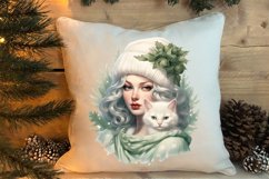 Cozy Green christmas Clipart Sublimation, Christmas PNG Product Image 4