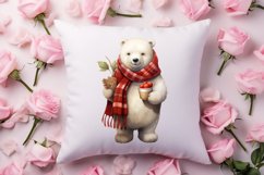 Valentines Day Bear Sublimation Clipart, Valentines Day PNG Product Image 4