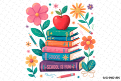 Books Svg Design | School Svg | Shirt Svg Product Image 3