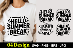 Hello Summer Break SVG PNG Product Image 1