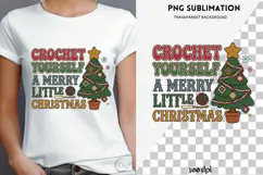 Christmas crochet png design for T-shirts Product Image 4
