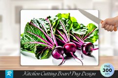 Fresh Beetroot Cutting Board Sublimation Design Product Image 1