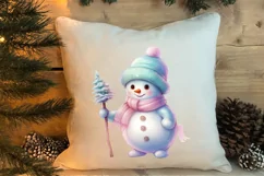 Pink Christmas Fairy Clipart Sublimation, Fairy Christmas Product Image 4