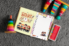 Cute Kids Classroom Schedules Clipart Bundle Product Image 4