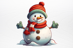 Funny Snowman Sublimation PNG Product Image 4