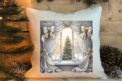 Cute Silver Christmas Watercolor Clipart, Christmas SVG Product Image 4