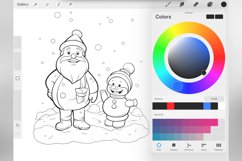100 Procreate Christmas Santa Stamp Brushes Product Image 5