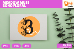 Meadow Muse Boho Floral Monogram Product Image 1