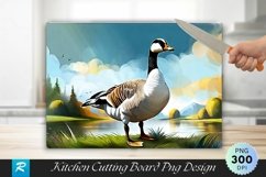 Goose Background Cutting Board Sublimation Design Product Image 1